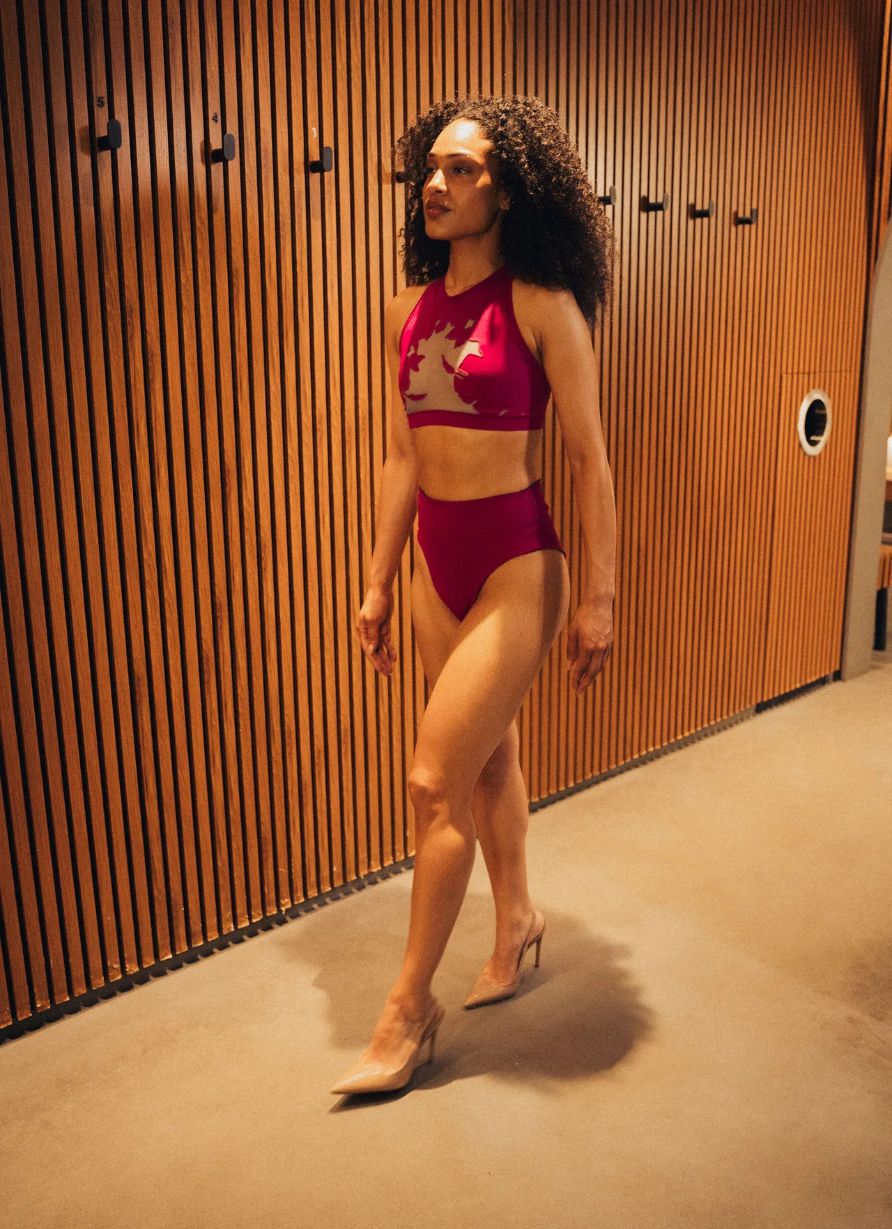 Swimwear on the runway at AURA, photographed by BushMW