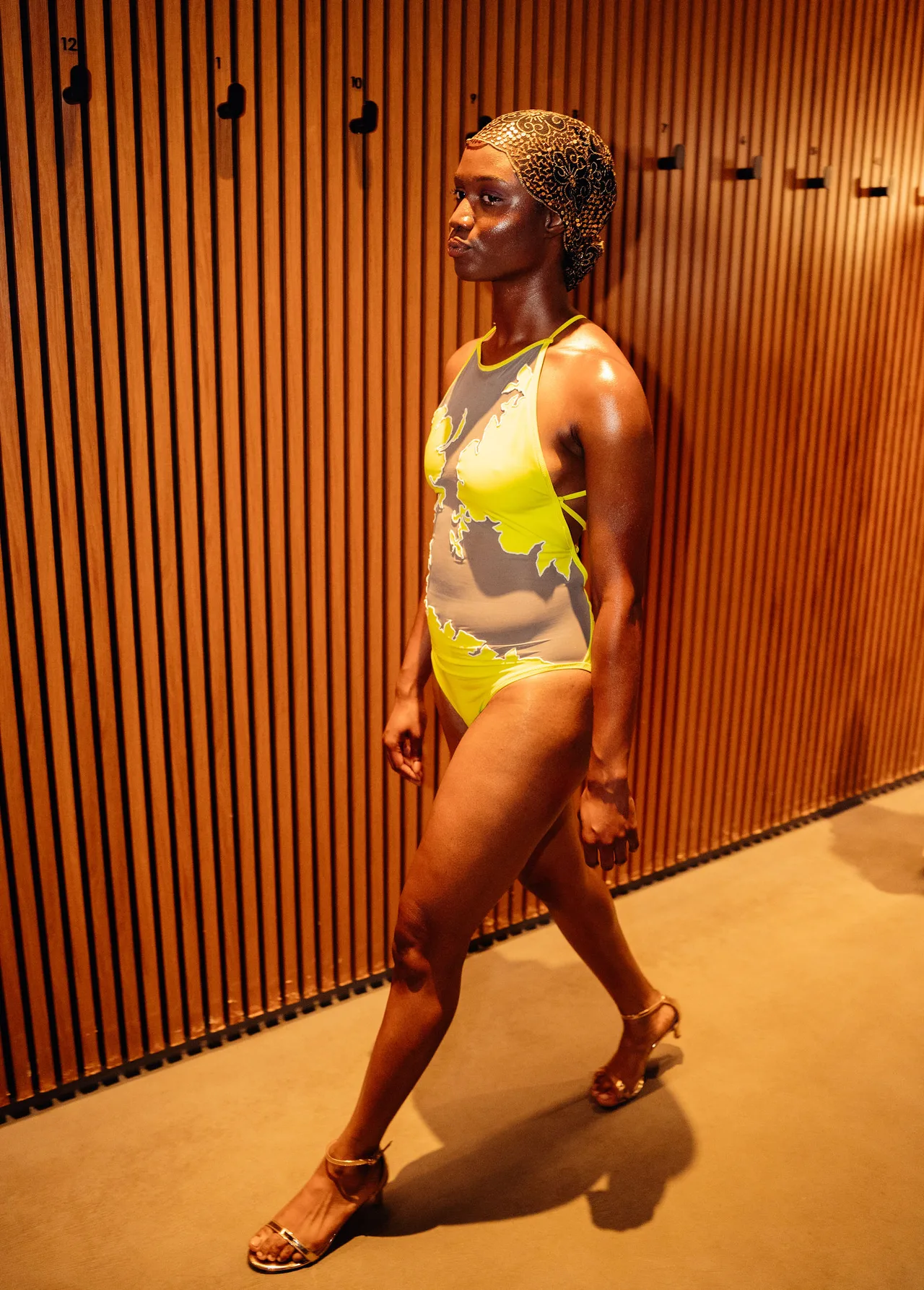 Swimwear on the runway at AURA, photographed by BushMW