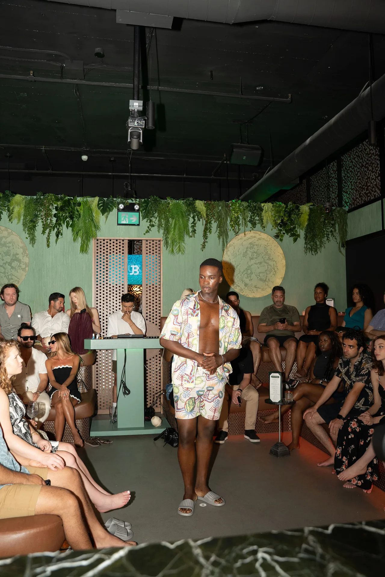 Swimwear on the runway at AURA, photographed by Nandu