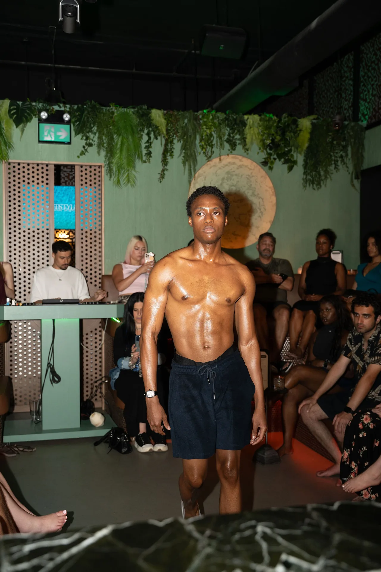 Swimwear on the runway at AURA, photographed by Nandu